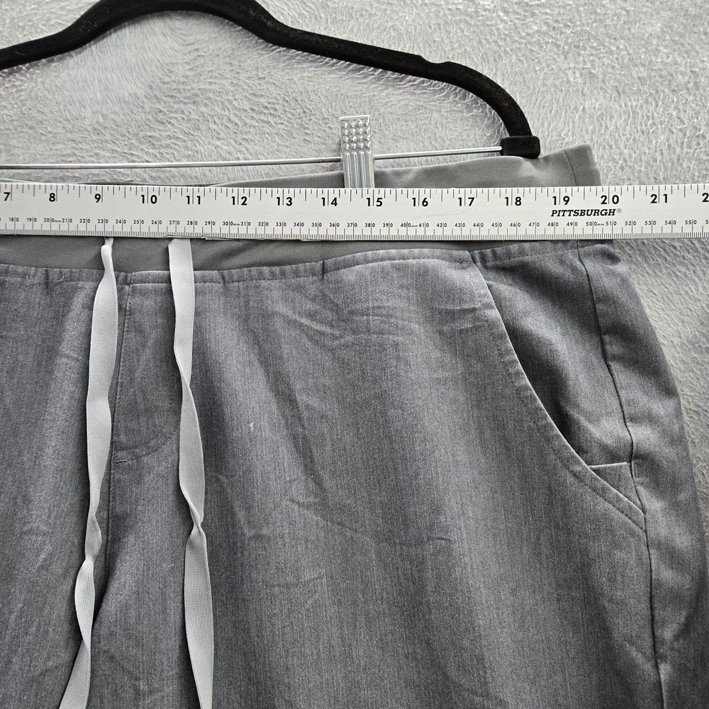 FIGS Women Scrub Pants XXL Gray  Zamora Jogger Drawstring 28